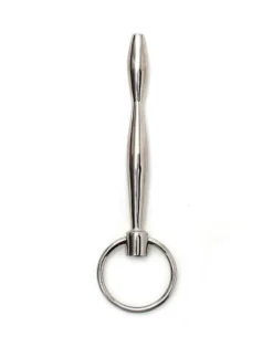 Rimba Bondage Play Holle Urethral - Plasbuig Plug Met Trekring -Cock & Ball Toys winkel Holle Urethral Plasbuig Plug met trekring 3
