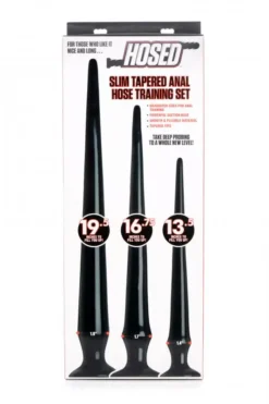 Hosed - Extreme Siliconen Anaalplug Training Set - Zwart -Cock & Ball Toys winkel Hosed Extreme Siliconen Anaalplug Training Set zwart 4