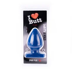 I Love Butt I ♥ Butt - Bolvormige Buttplug - L - Blauw -Cock & Ball Toys winkel I Butt Bolvormige Buttplug L blauw 5
