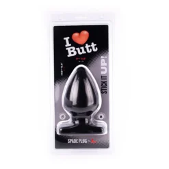 I Love Butt I ♥ Butt - Bolvormige Buttplug - L - Zwart -Cock & Ball Toys winkel I Butt Bolvormige Buttplug L zwart 5