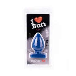I Love Butt I ♥ Butt - Bolvormige Buttplug - M - Blauw -Cock & Ball Toys winkel I Butt Bolvormige Buttplug M blauw 5