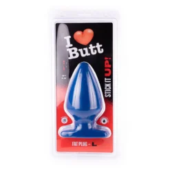 I Love Butt I ♥ Butt - Dikke Buttplug - L - Blauw -Cock & Ball Toys winkel I Butt Dikke Buttplug L blauw 5