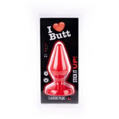 I Love Butt I ♥ Butt - Klassieke Buttplug - L - Rood 10 I Love Butt I ♥ Butt - Klassieke Buttplug - L - Rood -Cock & Ball Toys winkel I Butt Klassieke Buttplug L rood 5