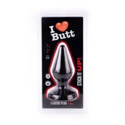 I Love Butt I ♥ Butt - Klassieke Buttplug - L - Zwart -Cock & Ball Toys winkel I Butt Klassieke Buttplug L zwart 5