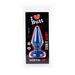 I Love Butt I ♥ Butt - Klassieke Buttplug - M - Blauw -Cock & Ball Toys winkel I Butt Klassieke Buttplug M blauw 5