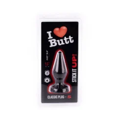 I Love Butt I ♥ Butt - Klassieke Buttplug - S - Zwart -Cock & Ball Toys winkel I Butt Klassieke Buttplug S zwart 5