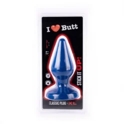 I Love Butt I ♥ Butt - Klassieke Buttplug - XL - Blauw -Cock & Ball Toys winkel I Butt Klassieke Buttplug XL blauw 5