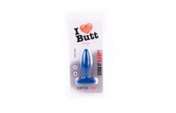 I Love Butt I ♥ Butt - Slanke Buttplug - M - Blauw 10 I Love Butt I ♥ Butt - Slanke Buttplug - M - Blauw -Cock & Ball Toys winkel I Butt Slanke Buttplug M Blauw 5