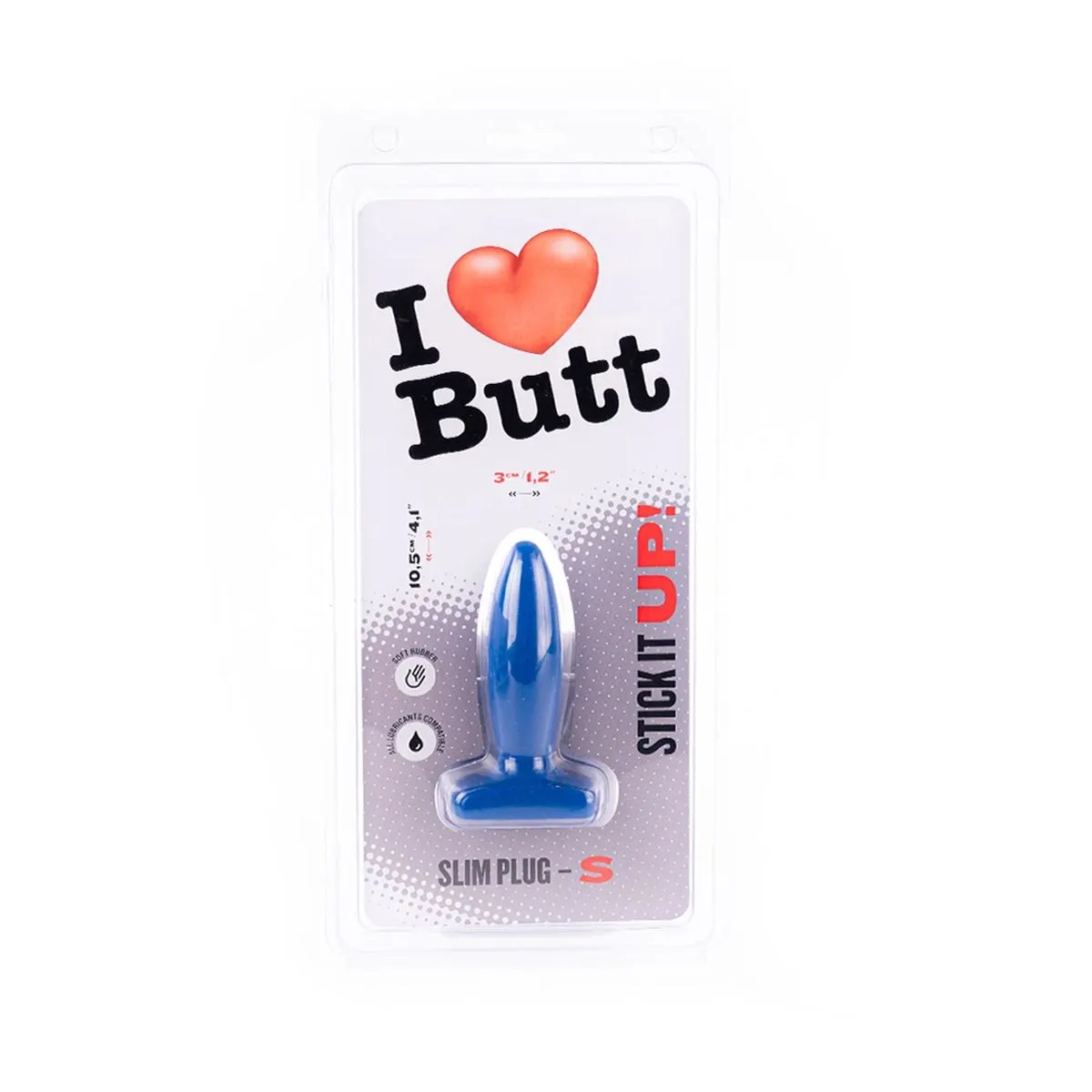 I Love Butt I ♥ Butt - Slanke Buttplug - S - Blauw 5 I Love Butt I ♥ Butt - Slanke Buttplug - S - Blauw - Afbeelding 5