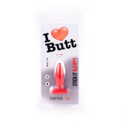 I Love Butt I ♥ Butt - Slanke Buttplug - S - Rood 10 I Love Butt I ♥ Butt - Slanke Buttplug - S - Rood -Cock & Ball Toys winkel I Butt Slanke Buttplug S rood 5