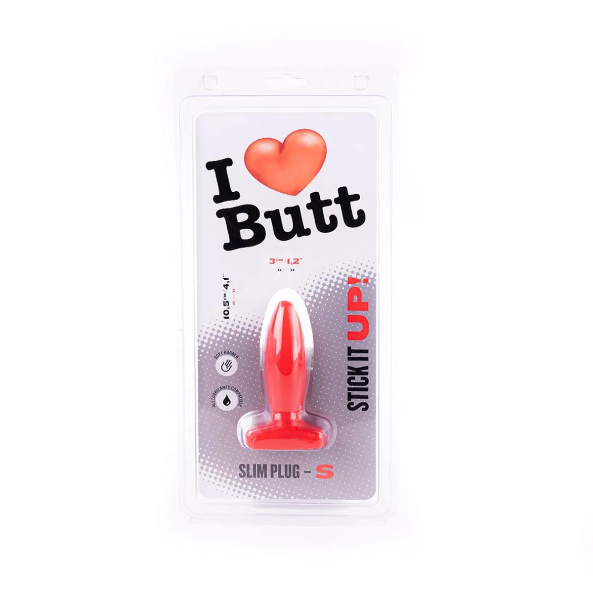I Love Butt I ♥ Butt - Slanke Buttplug - S - Rood 5 I Love Butt I ♥ Butt - Slanke Buttplug - S - Rood - Afbeelding 5