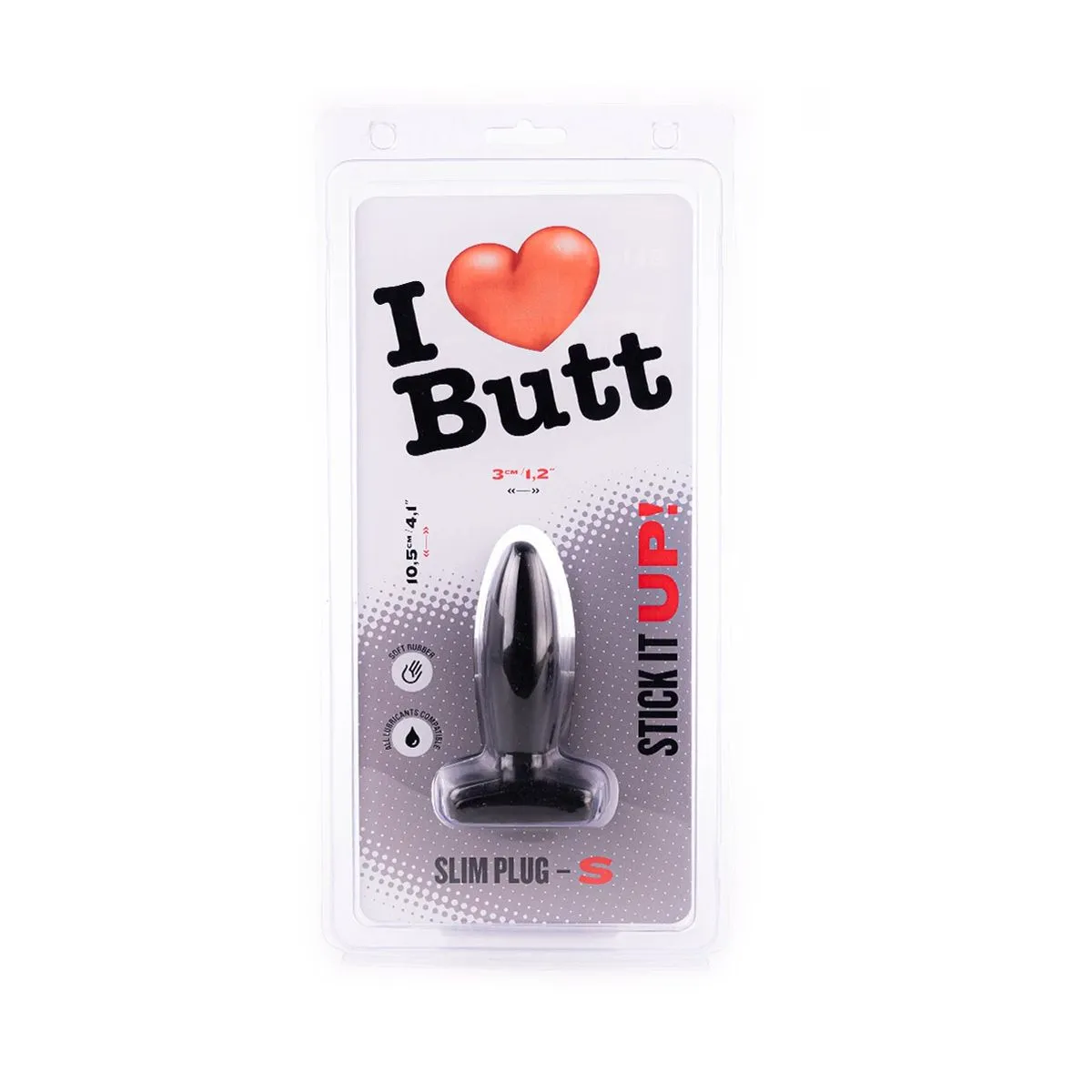 I Love Butt I ♥ Butt - Slanke Buttplug - S - Zwart 5 I Love Butt I ♥ Butt - Slanke Buttplug - S - Zwart - Afbeelding 5