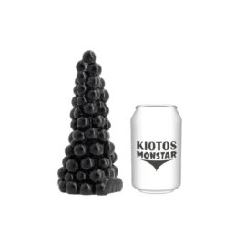 Kiotos Monstar - Buttplug BUBBLES 16 X 6,5 Cm - Zwart