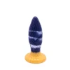 Kiotos Monstar - Buttplug/Anaal Dildo Beast 39 - 17.5 X 5.5 Cm - Blauw/Goud/Wit