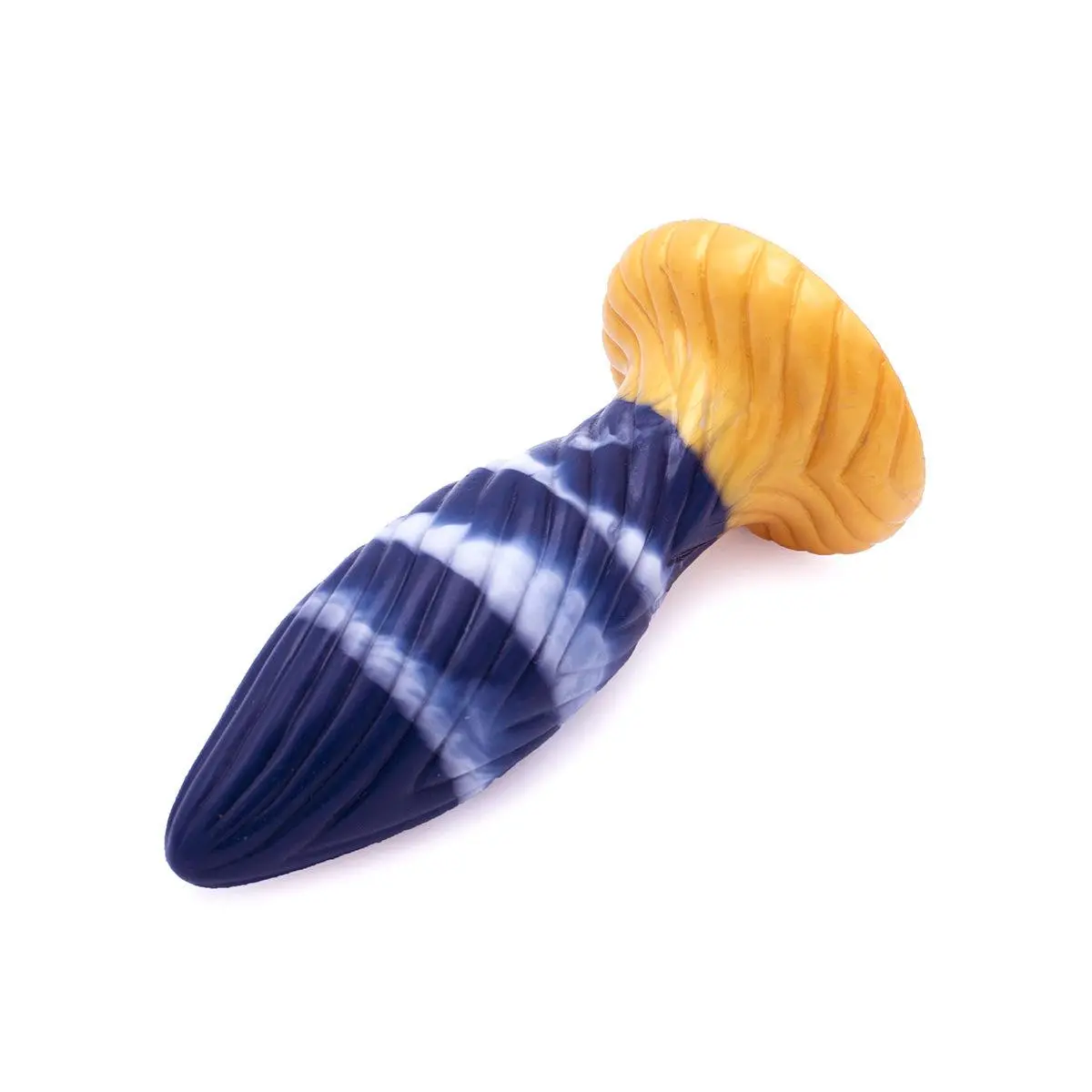 Kiotos Monstar - Buttplug/Anaal Dildo Beast 39 - 17.5 X 5.5 Cm - Blauw/Goud/Wit 4 Kiotos Monstar - Buttplug/Anaal Dildo Beast 39 - 17.5 X 5.5 Cm - Blauw/Goud/Wit - Afbeelding 4