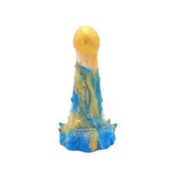 Kiotos Monstar - Dildo Beast 20 - Goud/Blauw/Wit 9 Kiotos Monstar - Dildo Beast 20 - Goud/Blauw/Wit -Cock & Ball Toys winkel Kiotos Monstar Dildo Beast 20 goudblauwwit 3