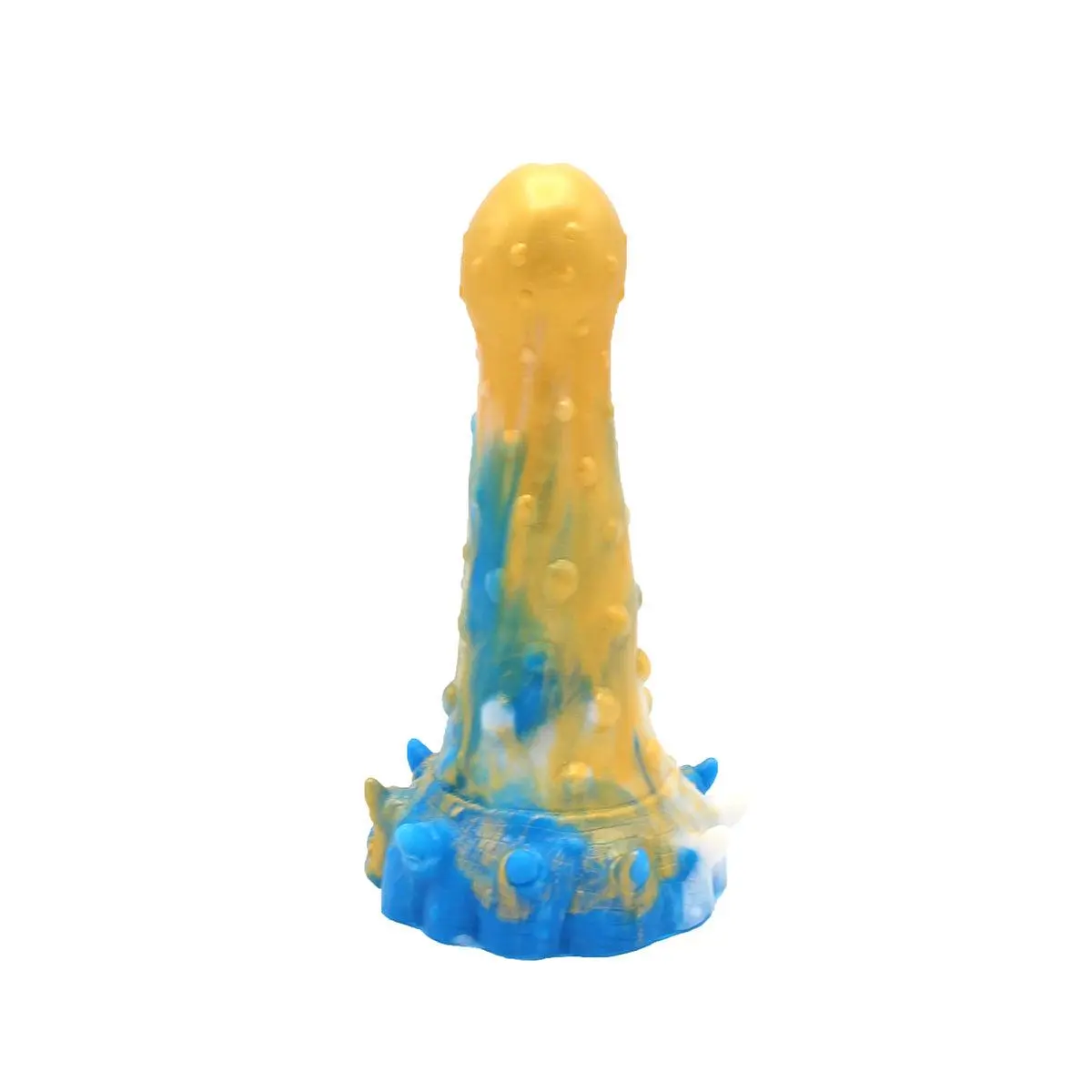 Kiotos Monstar - Dildo Beast 20 - Goud/Blauw/Wit 4 Kiotos Monstar - Dildo Beast 20 - Goud/Blauw/Wit - Afbeelding 4