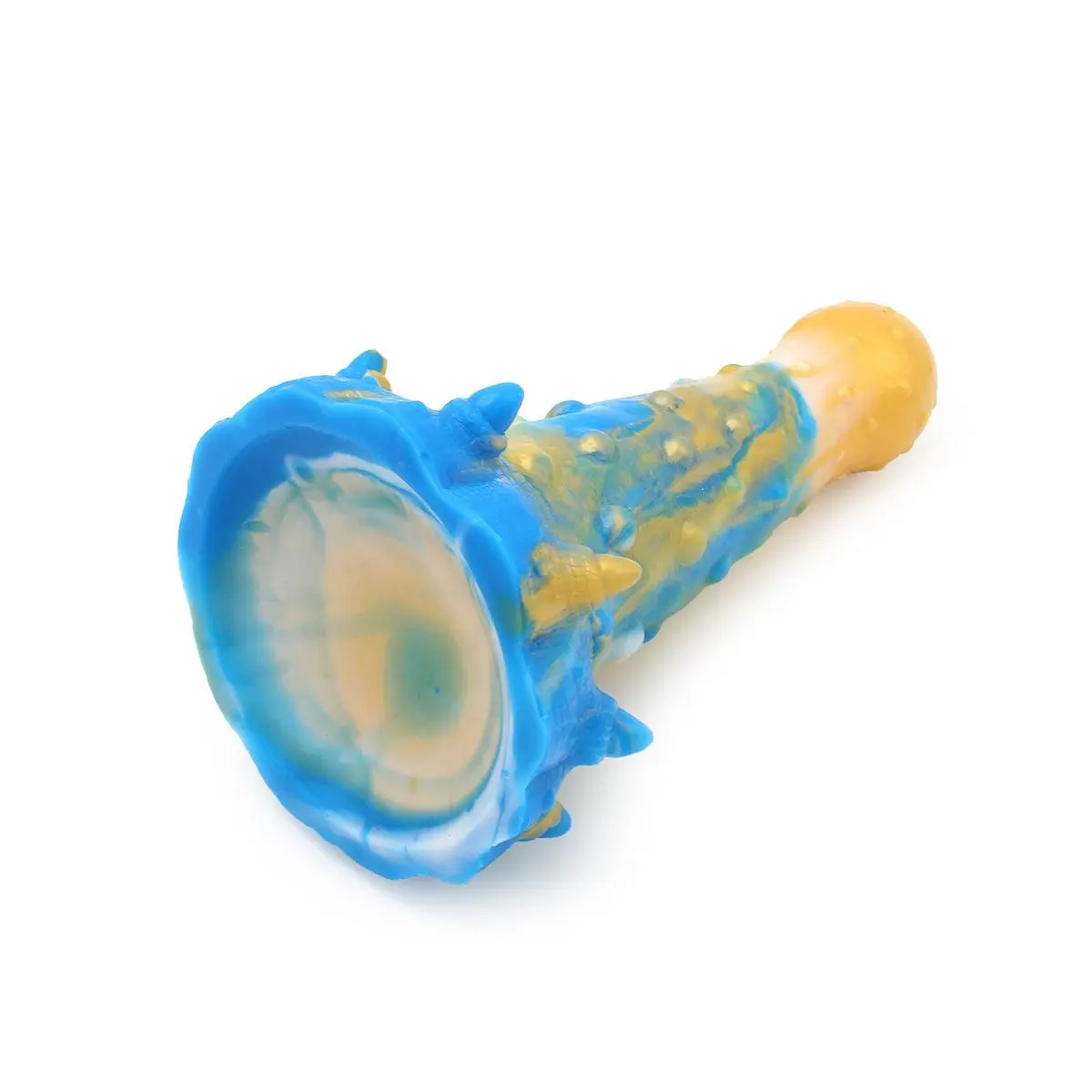 Kiotos Monstar - Dildo Beast 20 - Goud/Blauw/Wit 6 Kiotos Monstar - Dildo Beast 20 - Goud/Blauw/Wit - Afbeelding 6