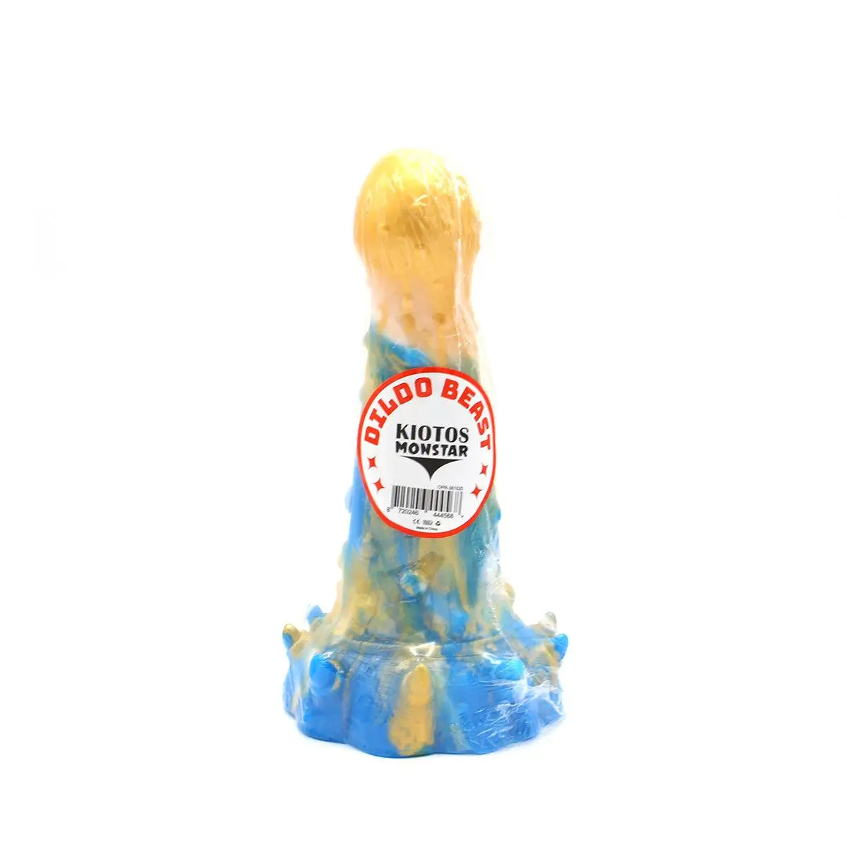 Kiotos Monstar - Dildo Beast 20 - Goud/Blauw/Wit 7 Kiotos Monstar - Dildo Beast 20 - Goud/Blauw/Wit - Afbeelding 7