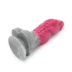 Kiotos Monstar - Dildo Beast 23 - 23,5 X 6,5 Cm - Roze/Grijs/Wit -Cock & Ball Toys winkel Kiotos Monstar Dildo Beast 23 235 x 65 cm rozegrijswit 9