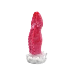 Kiotos Monstar - Dildo Beast 24 - 21 X 6 Cm - Roze/Grijs/Wit