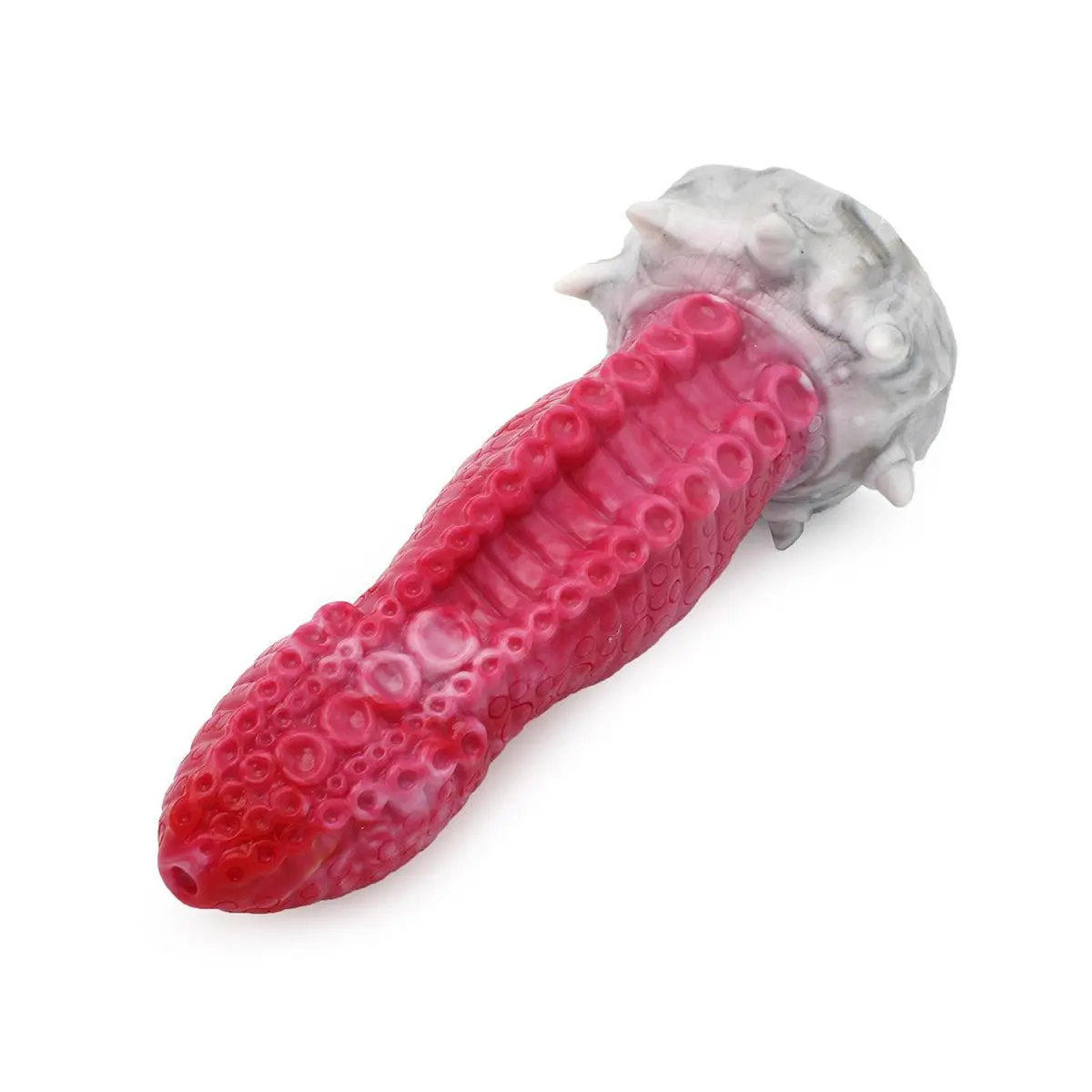 Kiotos Monstar - Dildo Beast 24 - 21 X 6 Cm - Roze/Grijs/Wit 7 Kiotos Monstar - Dildo Beast 24 - 21 X 6 Cm - Roze/Grijs/Wit - Afbeelding 7