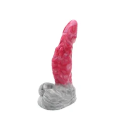 Kiotos Monstar - Dildo Beast 25 - 22 X 6 Cm - Roze/Grijs/Wit