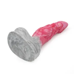 Kiotos Monstar - Dildo Beast 25 - 22 X 6 Cm - Roze/Grijs/Wit -Cock & Ball Toys winkel Kiotos Monstar Dildo Beast 25 22 x 6 cm rozegrijswit 8