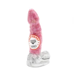 Kiotos Monstar - Dildo Beast 25 - 22 X 6 Cm - Roze/Grijs/Wit -Cock & Ball Toys winkel Kiotos Monstar Dildo Beast 25 22 x 6 cm rozegrijswit 9