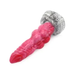 Kiotos Monstar - Dildo Beast 26 - 22,5 X 6 Cm - Roze/Grijs/Wit -Cock & Ball Toys winkel Kiotos Monstar Dildo Beast 26 225 x 6 cm rozegrijswit 7