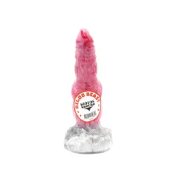 Kiotos Monstar - Dildo Beast 26 - 22,5 X 6 Cm - Roze/Grijs/Wit -Cock & Ball Toys winkel Kiotos Monstar Dildo Beast 26 225 x 6 cm rozegrijswit 9