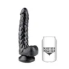 Kiotos Monstar - Dildo ECHO 24,5 X 4 Cm - Zwart