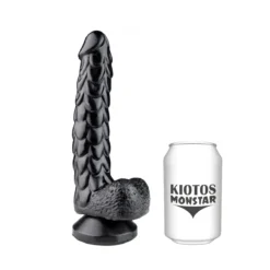 Kiotos Monstar - Dildo ECHO 24,5 X 4 Cm - Zwart