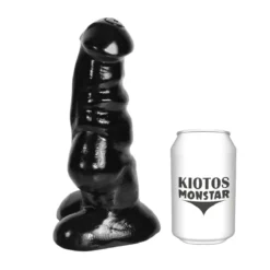 Kiotos Monstar - Ribbed Dildo DRAKE 24 X 8.5 Cm - Zwart