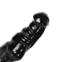 Kiotos Monstar - Ribbed Dildo DRAKE 24 X 8.5 Cm - Zwart -Cock & Ball Toys winkel Kiotos Monstar Ribbed Dildo Drake 24 x 8 5 cm zwart 3