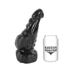 Kiotos Monstar - Ribbed Dildo REX 23 X 9,7 Cm - Zwart