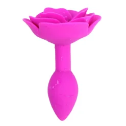 Kiotos - Roze Roos Siliconen Anaal Plug -Cock & Ball Toys winkel Kiotos Roze Roos Siliconen Anaal Plug 3