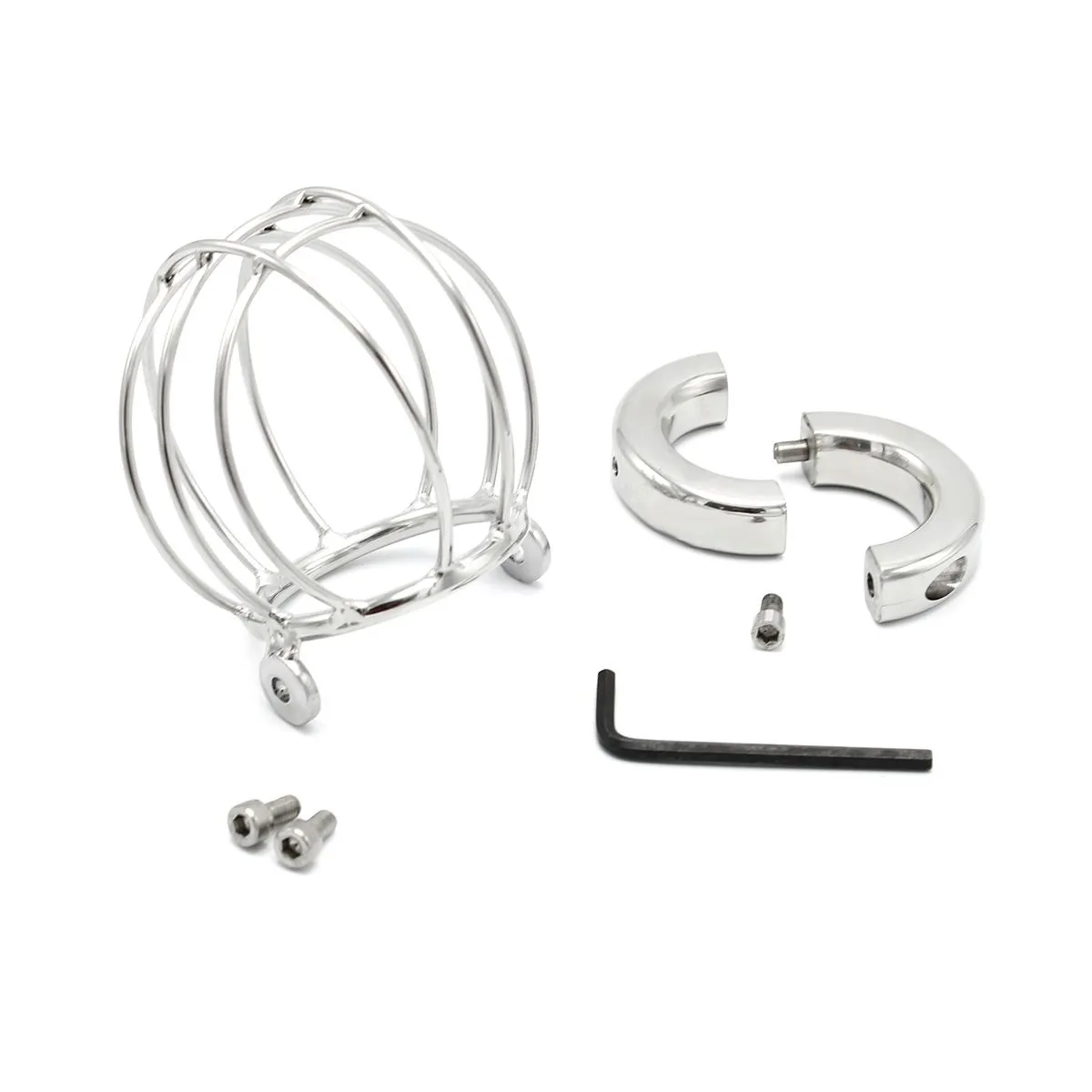 Kiotos Steel - Ballstretcher Ball Cage - Scrotum Kooi - Balzak Achter De Tralies 6 Kiotos Steel - Ballstretcher Ball Cage - Scrotum Kooi - Balzak Achter De Tralies - Afbeelding 6