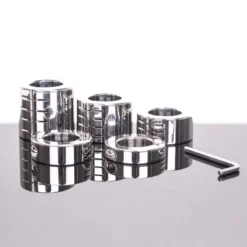 Kiotos Steel - Ballstretcher RVS Met Groeven Scharnierend 14 Mm Hoog Ø 35 Mm 7 Kiotos Steel - Ballstretcher RVS Met Groeven Scharnierend 14 Mm Hoog Ø 35 Mm -Cock & Ball Toys winkel Kiotos Steel Ballstretcher RVS Met Groeven Scharnierend 14 mm Hoog O 35 mm 4