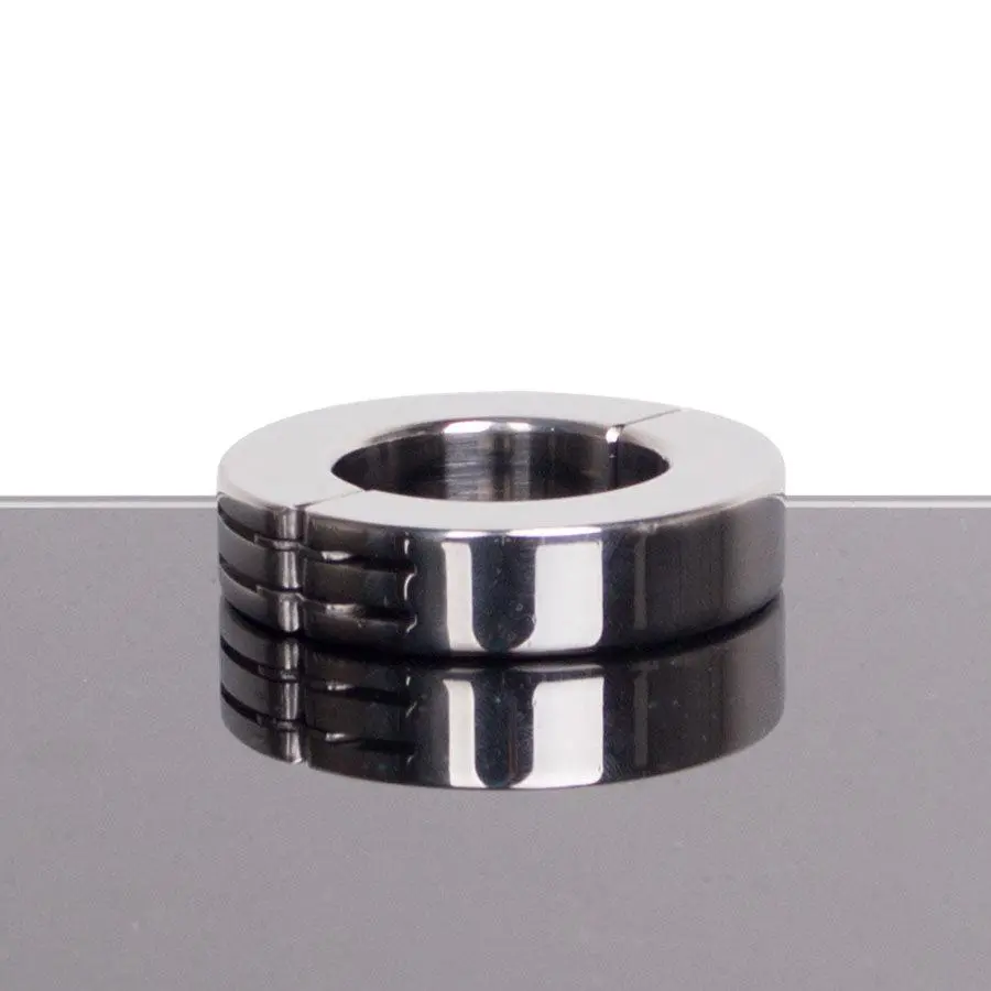 Kiotos Steel - Ballstretcher RVS Met Groeven Scharnierend 14 Mm Hoog Ø 35 Mm 1 Kiotos Steel - Ballstretcher RVS Met Groeven Scharnierend 14 Mm Hoog Ø 35 Mm