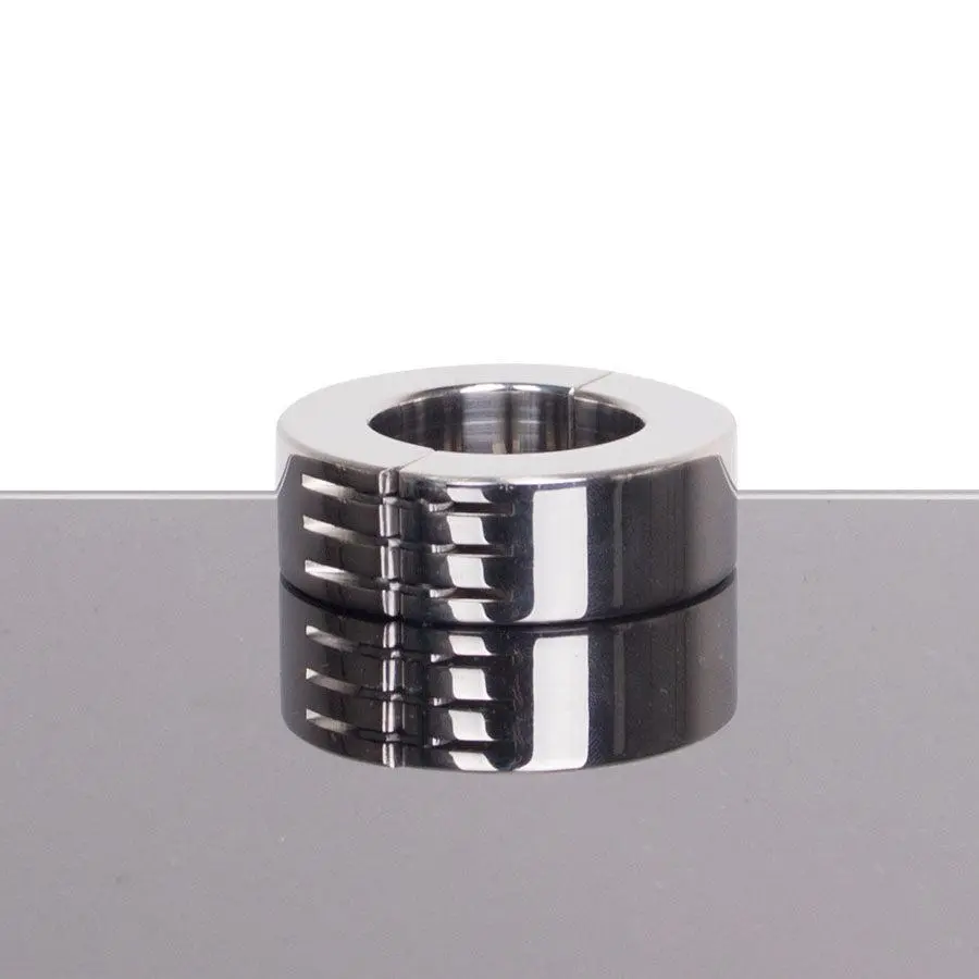 Kiotos Steel - Ballstretcher RVS Met Groeven Scharnierend 20 Mm Hoog Ø 35 Mm 2 Kiotos Steel - Ballstretcher RVS Met Groeven Scharnierend 20 Mm Hoog Ø 35 Mm - Afbeelding 2