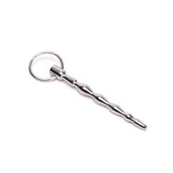 Kiotos Steel - Dipstick - Penis Stick De Luxe - Met Druppelvormige Ribbels En Trekring