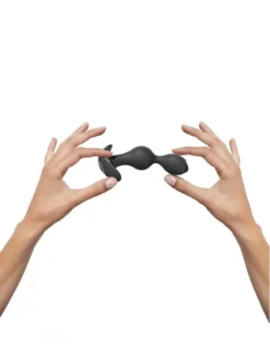 Love To Love - Twinny Bud Buigbare Vibrerende Buttplug - Zwart -Cock & Ball Toys winkel Love to Love Twinny Bud Buigbare Vibrerende Buttplug zwart 4