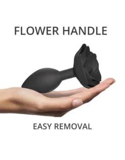 Love To Love - Open Roos Buttplug - Maat L - Zwart -Cock & Ball Toys winkel Love to love Open Roos Buttplug maat L zwart 5