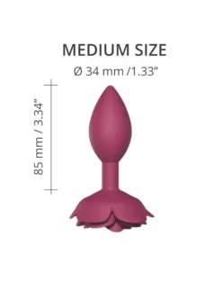 Love To Love - Open Roos Buttplug - Maat M - Rood -Cock & Ball Toys winkel Love to love Open Roos Buttplug maat M rood 3
