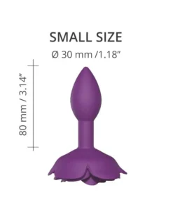 Love To Love - Open Roos Buttplug - Maat S - Paars -Cock & Ball Toys winkel Love to love Open Roos Buttplug maat S paars 3