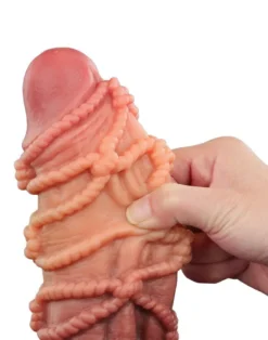 LoveToy - XXL Extreme Dildo Met Touw Motief - Lengte 24 Cm - Bruin/Nude 20 LoveToy - XXL Extreme Dildo Met Touw Motief - Lengte 24 Cm - Bruin/Nude -Cock & Ball Toys winkel LoveToy XXL Extreme Dildo met Touw Motief Lengte 24 cm BruinNude 5