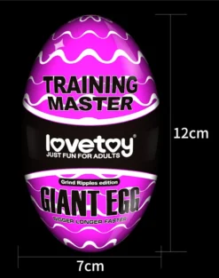 Lovetoy - Giant Egg Masturbator Ei - Paars -Cock & Ball Toys winkel Lovetoy Giant Egg Masturbator Ei paars 8