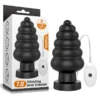 Lovetoy - King Size Vibrerende Buttplug Anal Cracker 18 Cm - Zwart