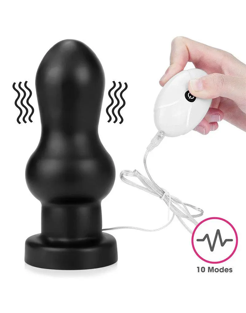 Lovetoy - King Size Vibrerende Buttplug Rammer 18 Cm - Zwart 2 Lovetoy - King Size Vibrerende Buttplug Rammer 18 Cm - Zwart - Afbeelding 2